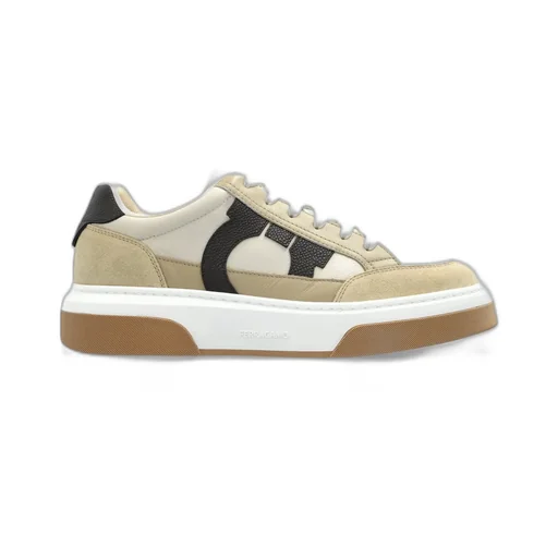 Ferragamo Gancini Ornament Low Top Sneakers