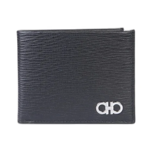 Ferragamo Gancini Logo Plaque Bi-Fold Wallet