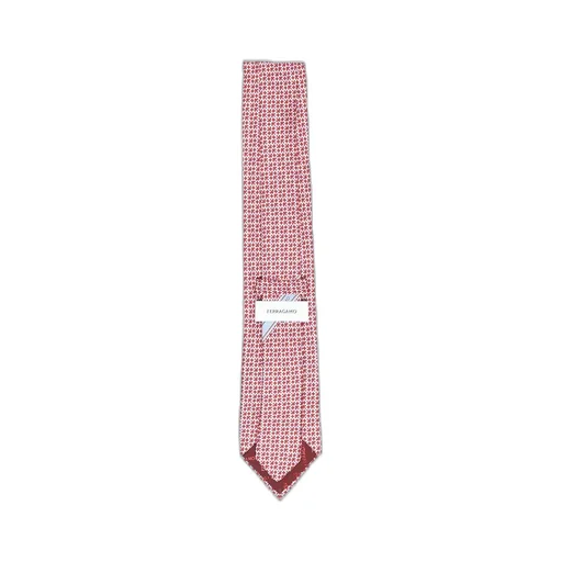 Ferragamo Gancini Printed Pointed-Tip Tie