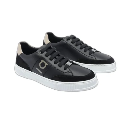 Ferragamo Alaska Round Toe Sneakers