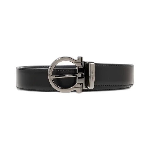 Ferragamo Gancini Buckled Reversible Belt