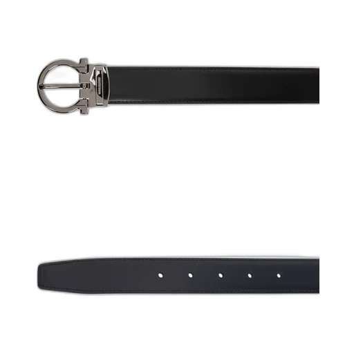 Ferragamo Gancini Buckled Reversible Belt