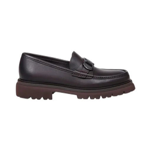 Ferragamo Logo Buckle Loafers