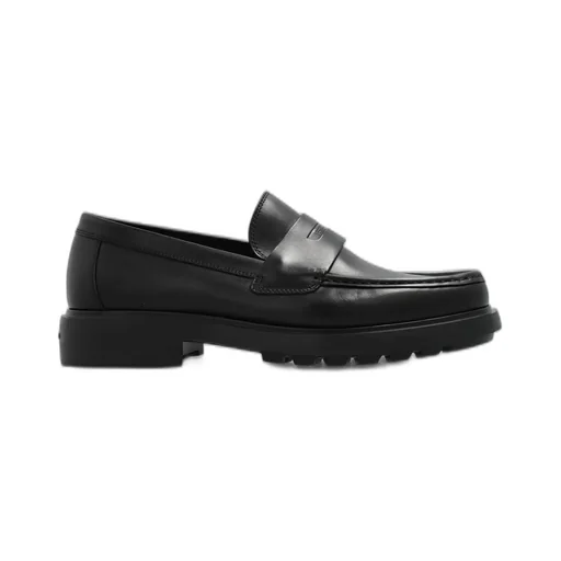 Ferragamo Logo Embossed Slip-On Loafers