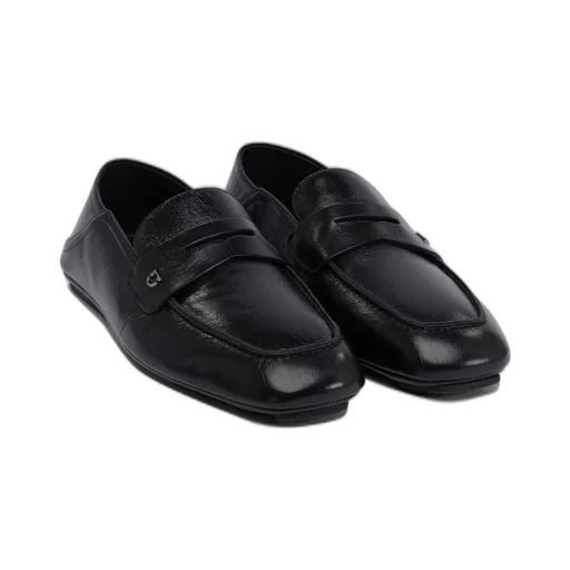 Ferragamo Logo Plaque Slip-On Loafers