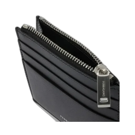 Ferragamo Logo Printed Card Holder