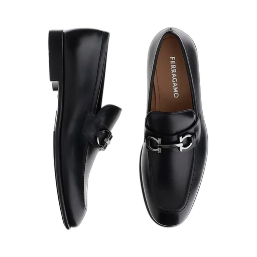 Ferragamo Gancini Ornament Moccasins