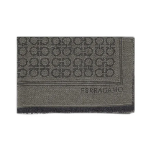 Ferragamo Gancini Fringed Scarf