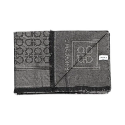 Ferragamo Gancini Fringed Scarf