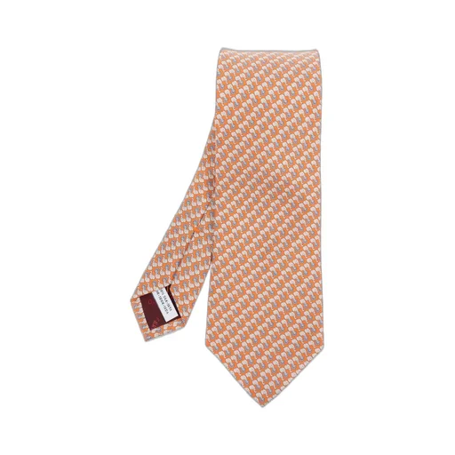 Ferragamo Elephant Printed Tie