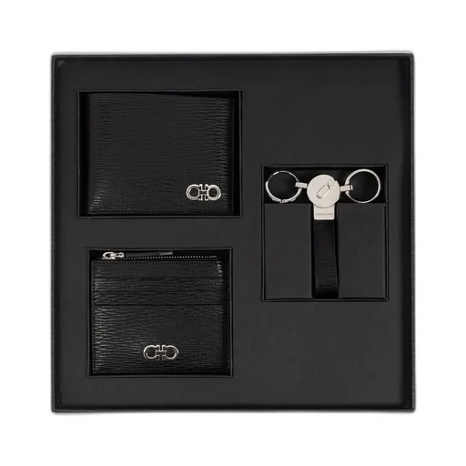 Ferragamo Wallet Card Holder And Keyring Set