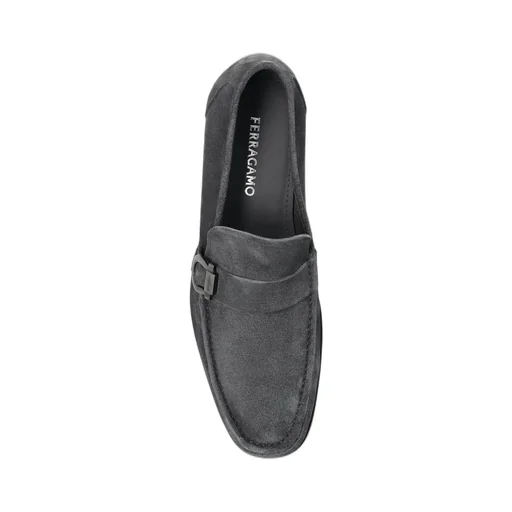 Ferragamo Gancini Ornament Slip-On Loafers