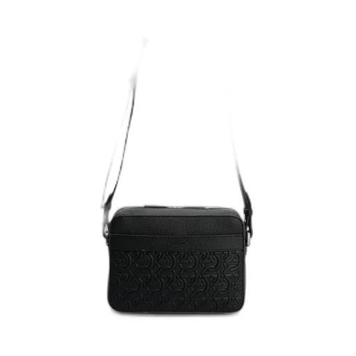 Ferragamo Logo-Embossed Zipped Shoulder Bag