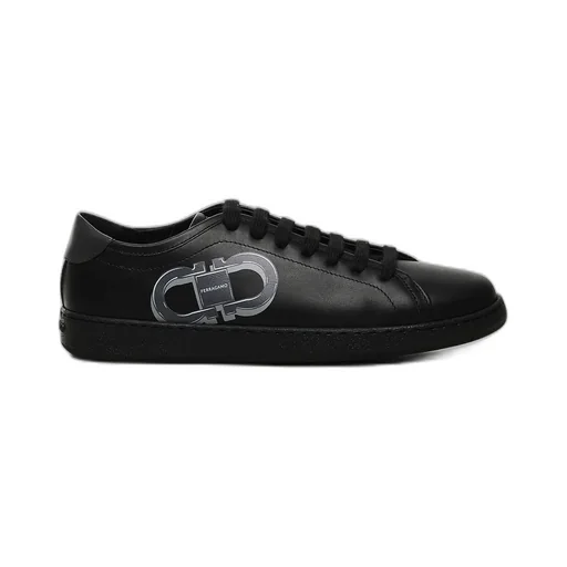 Ferragamo Double Gancini Lace-Up Sneakers