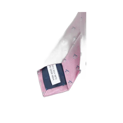 Ferragamo Two Tone Gancini Jacquard Tie