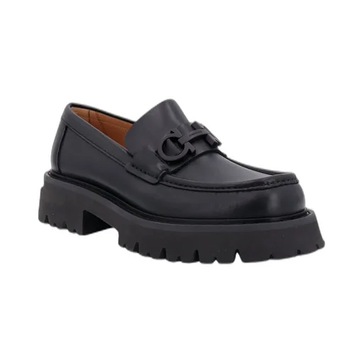 Ferragamo Gancini Ornament Chunky Moccasins