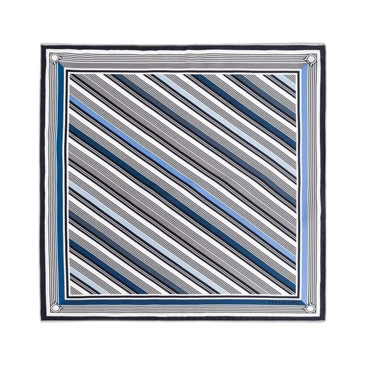 Ferragamo Striped Pocket Square