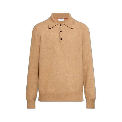 Ferragamo Button Detailed Knitted Polo Shirt