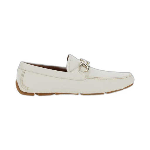 Ferragamo Gancini Plaque Slip-On Loafers