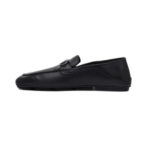 Ferragamo Gancini-Plaque Hybrid Driver Loafers