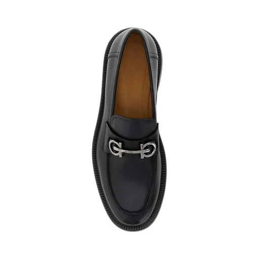 Ferragamo Gancini-Buckle Slip-On Loafers