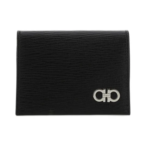 Ferragamo Gancini Logo Plaque Bi-Fold Wallet