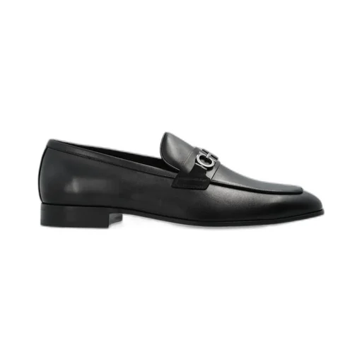 Ferragamo Gancini Ornament Moccasin Loafers