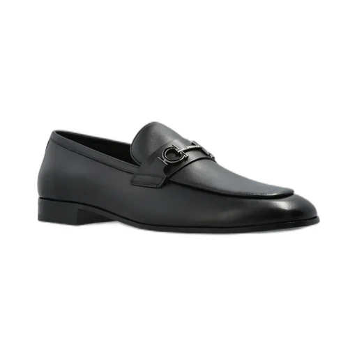 Ferragamo Gancini Ornament Moccasin Loafers