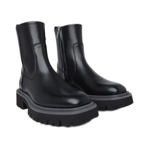 Ferragamo Round-Toe Ankle Boots