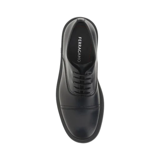 Ferragamo Toe Cap Lace-Up Oxford Shoes