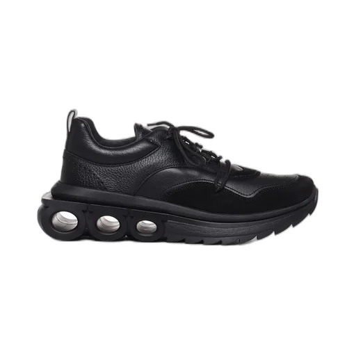 Ferragamo Gancini-Plaque Lace-Up Sneakers