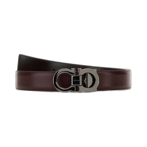 Ferragamo Gancini Buckled Reversible Belt