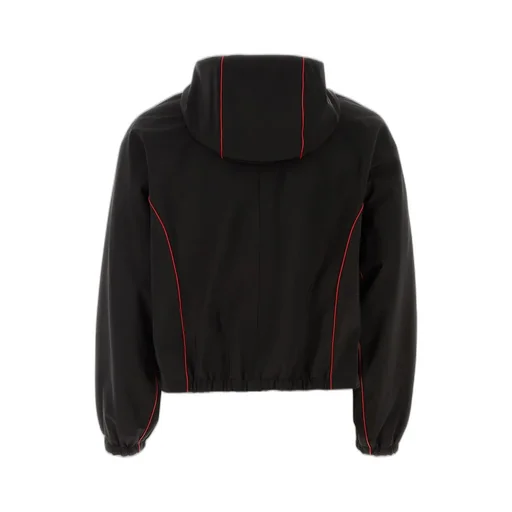 Ferragamo Contrast-Piping Hooded Drawstring Jacket