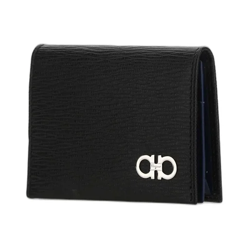 Ferragamo Gancini Logo Plaque Bi-Fold Wallet