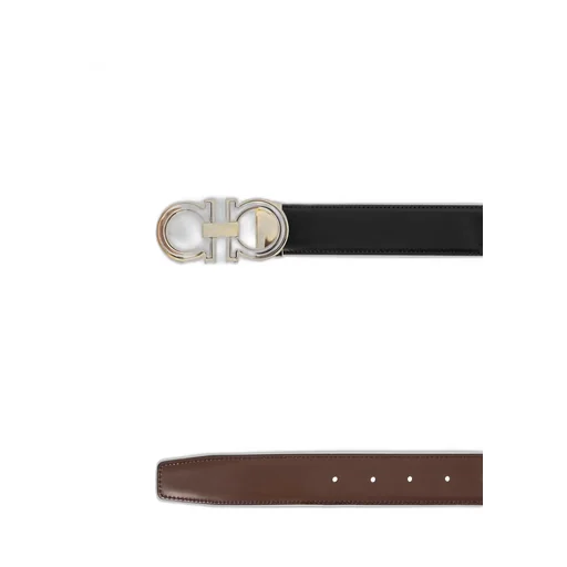 Ferragamo Logo Engraved Gancini-Buckled Belt