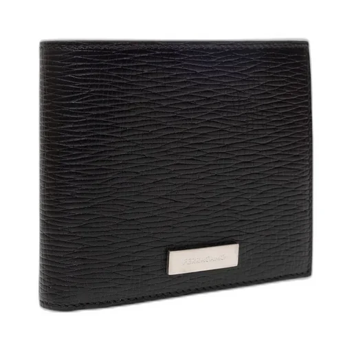 Ferragamo Logo Engraved Bi-Fold Wallet