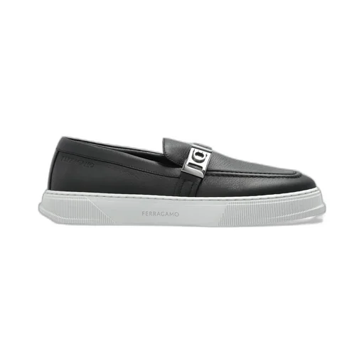 Ferragamo Round-Toe Slip-On Loafers