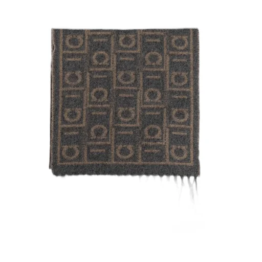 Ferragamo Monogram Jacquard Scarf