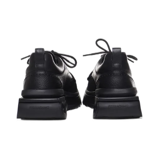 Ferragamo Gancini-Plaque Lace-Up Sneakers