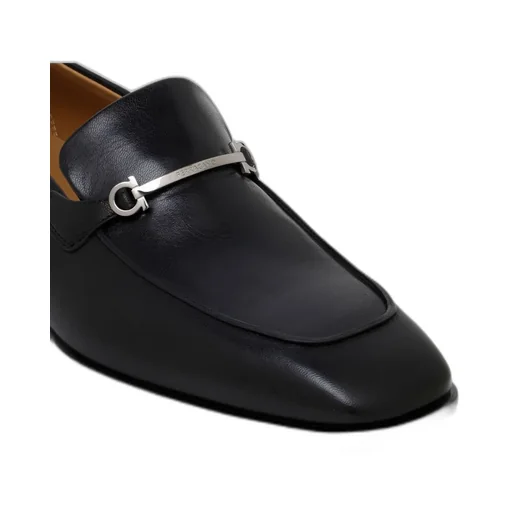 Ferragamo Gancini-Plaque Slip-On Loafers