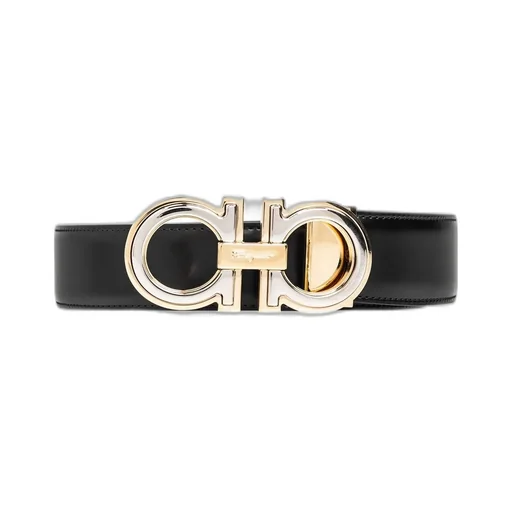 Ferragamo Logo Engraved Gancini-Buckled Belt