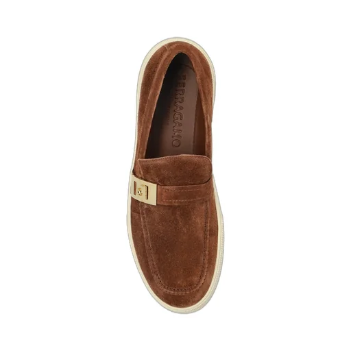 Ferragamo Round-Toe Slip-On Loafers
