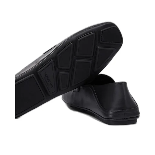 Ferragamo Gancini-Plaque Hybrid Driver Loafers