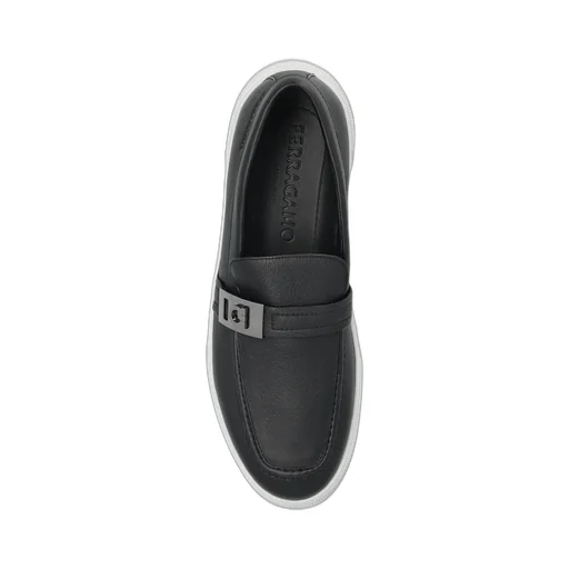 Ferragamo Round-Toe Slip-On Loafers