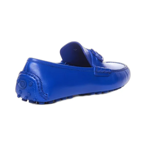 Ferragamo Driver Gancini-Plaque Slip-On Loafers
