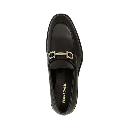 Ferragamo Gancini Ornament Moccasin Shoes