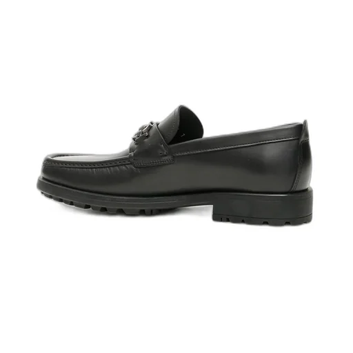 Ferragamo Gancini Plaque Loafers