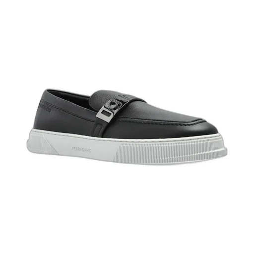 Ferragamo Round-Toe Slip-On Loafers