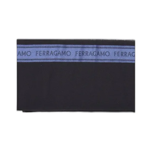 Ferragamo Logo-Trim Fringed Scarf