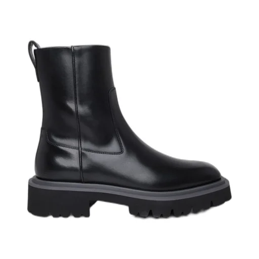 Ferragamo Round-Toe Ankle Boots